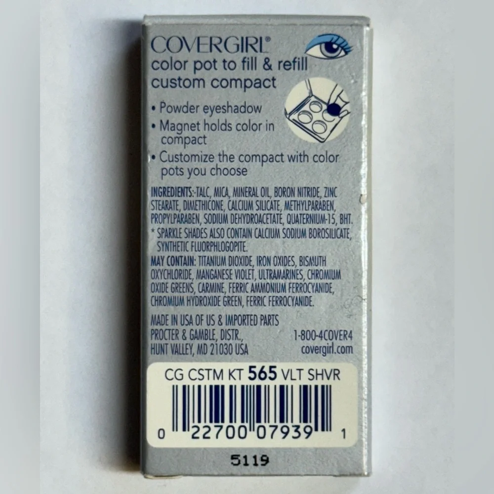 Covergirl Magnetic Color Pot Eyeshadow 565 Violet Shiver Purple 1.6g .056oz NIB